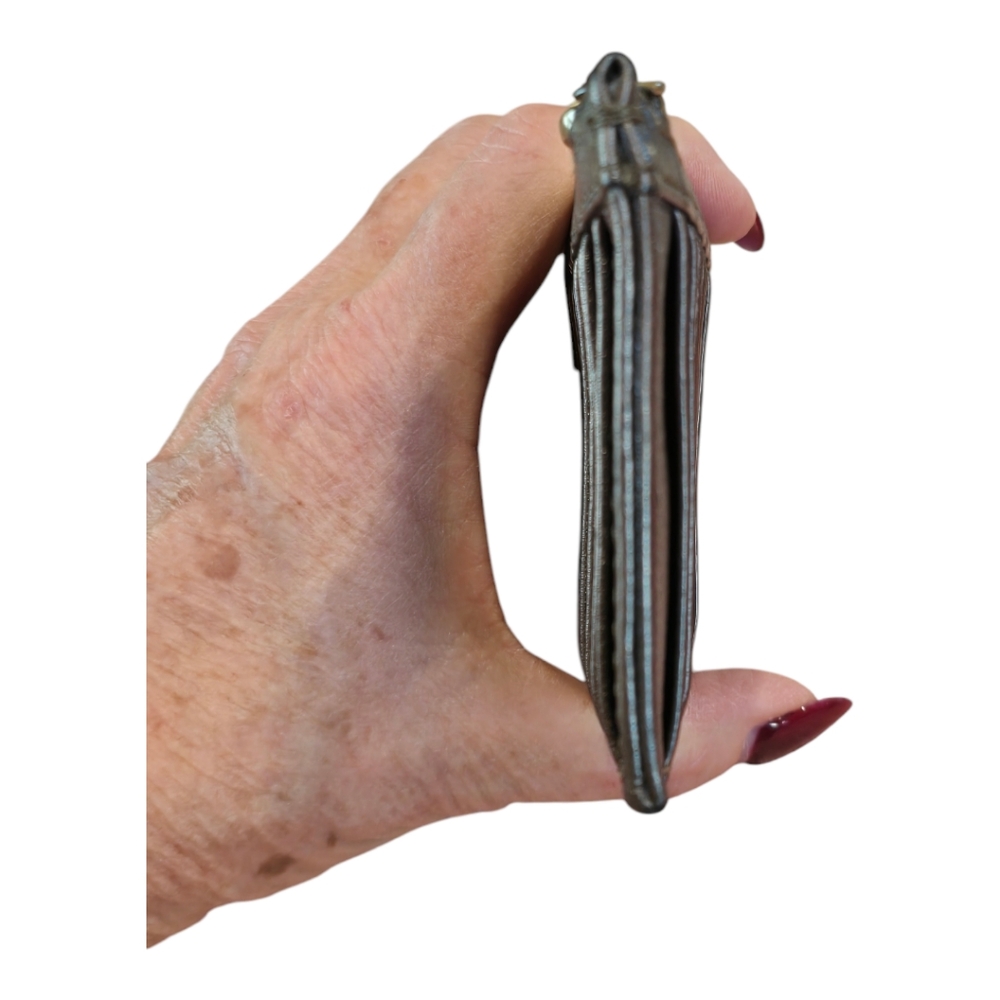 HOBO Metallic Bronze Wallet with ID Window - Picture 8 of 10